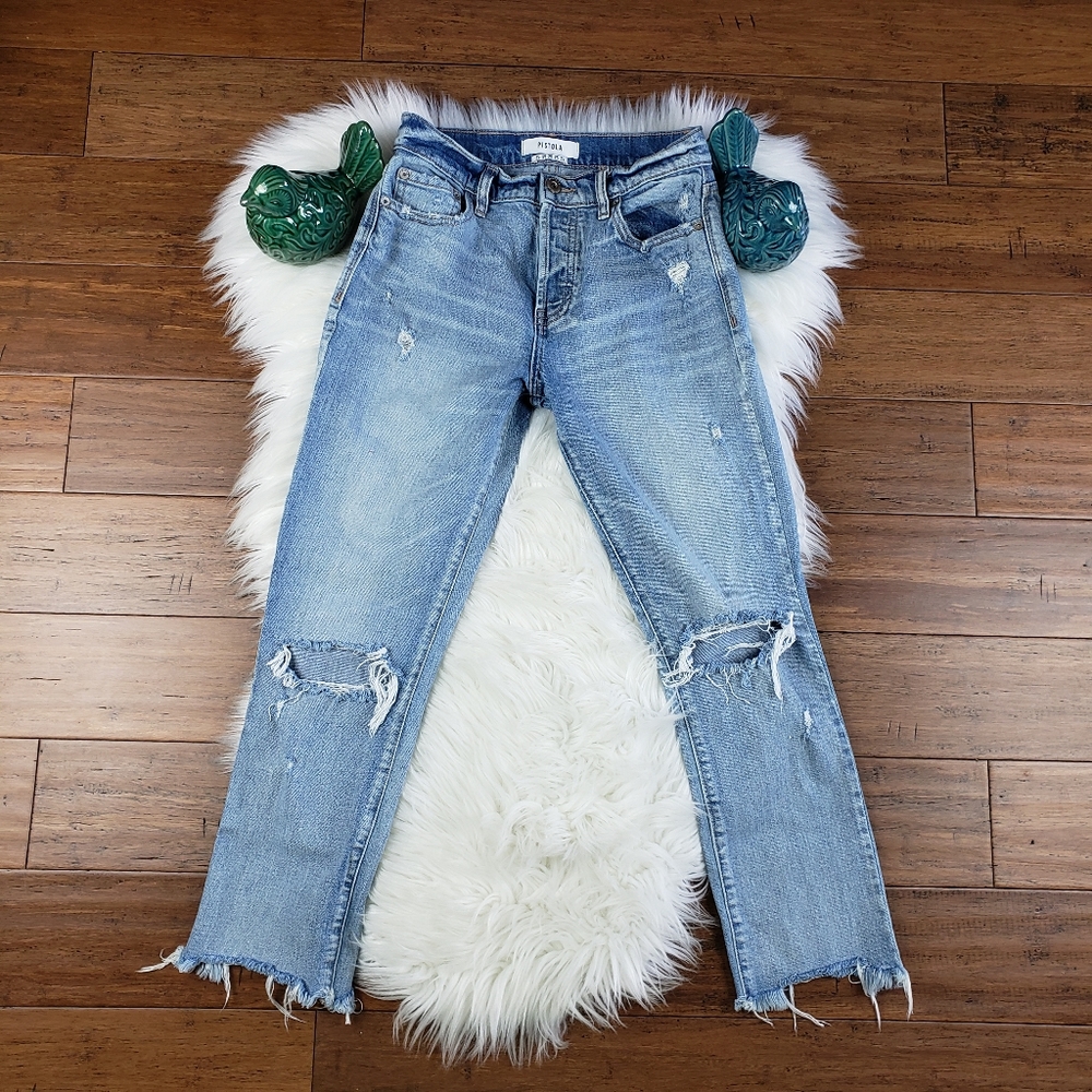 Pistola Light Blue High Rise Women Jeans